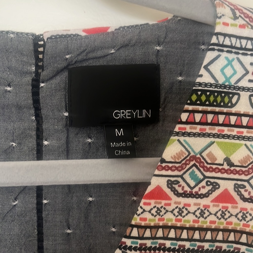 Greylin Multicolor Patterned Dress - Picture 2 of 4